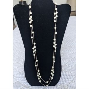Collette - 60" Long Pearl Necklace